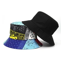 unisex paisley printed bucket hat summer women mens double sided panama hip hop caps bob beach fishing sun fisherman hats 2022