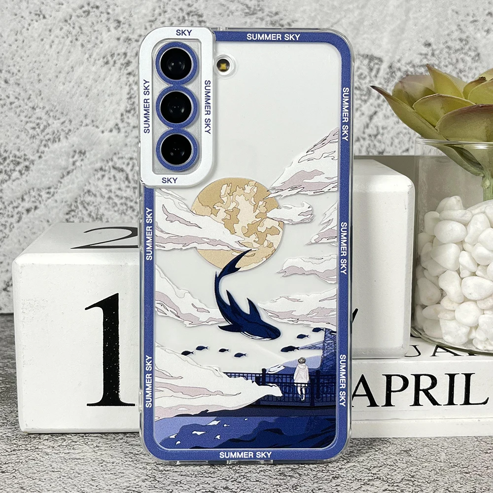 Summer Sky Case For Samsung Galaxy S20 S21 S22 S23 Plus FE Ultra Soft Cover