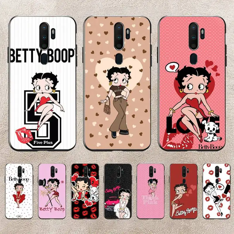 

B-Betty-Cute-Boop Phone Case For Redmi 9A 8A 6A Note 9 8 10 11S 8T Pro Max 9 K20 K30 K40 Pro PocoF3 Note11 5G Case