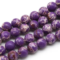 natural stone second generation purple sea sediment turquoises imperial jaspers beads 8mm beads for jewelry making fit diy