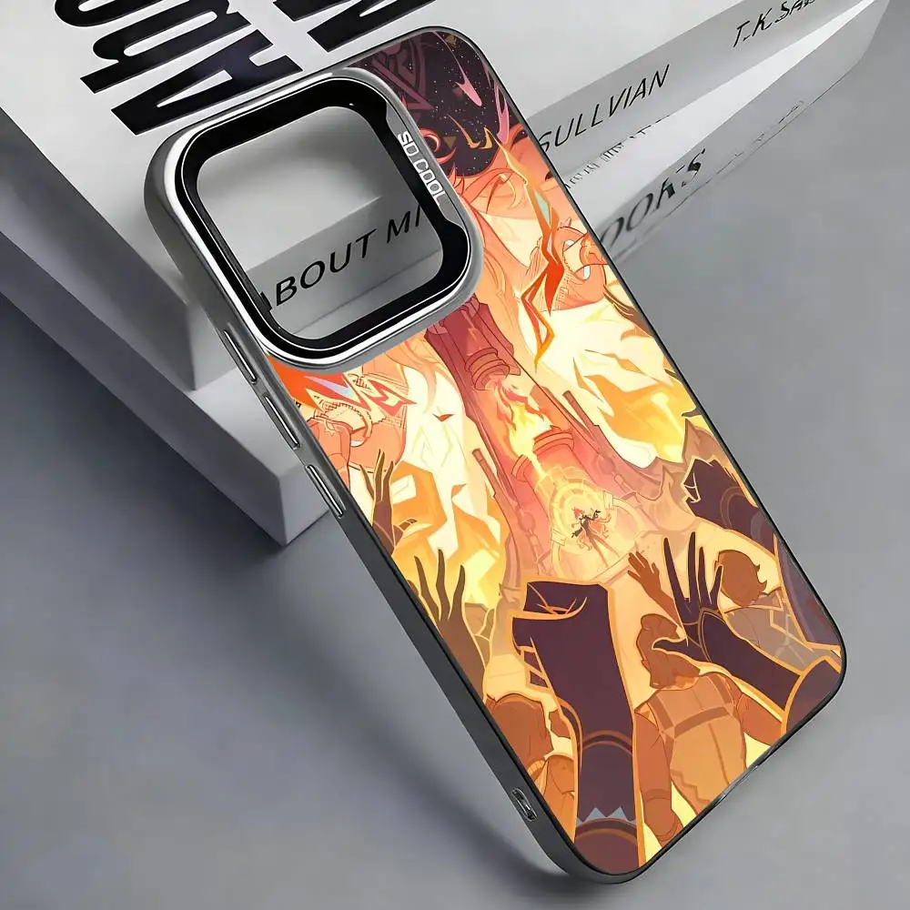 Фото Чехол для телефона G-Genshin M-Mavuika I-Impact для iPhone 17, 16, 15, 14, 13, 12, 11 Plus, Pro Max, цветной серебристый чехол для телефона №2