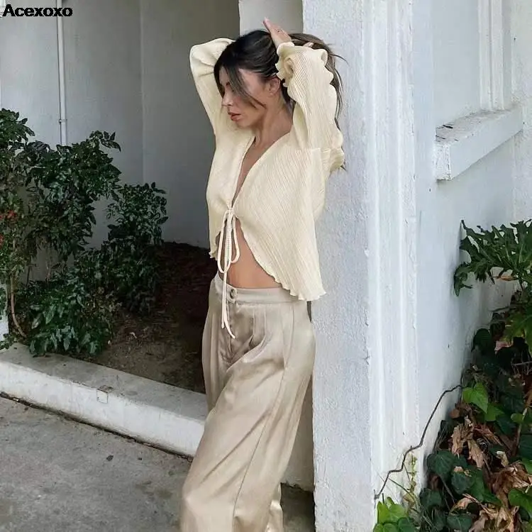 Женский кардиган с вязаным крючком Повседневный Кардиган длинным рукавом и