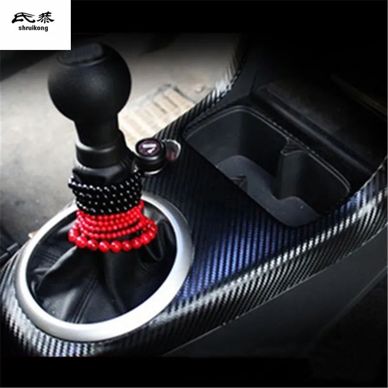 

For 2011-2016 Suzuki Swift 1Lot Carbon Fiber Car Stickers Central Control Panel Decoration Cover