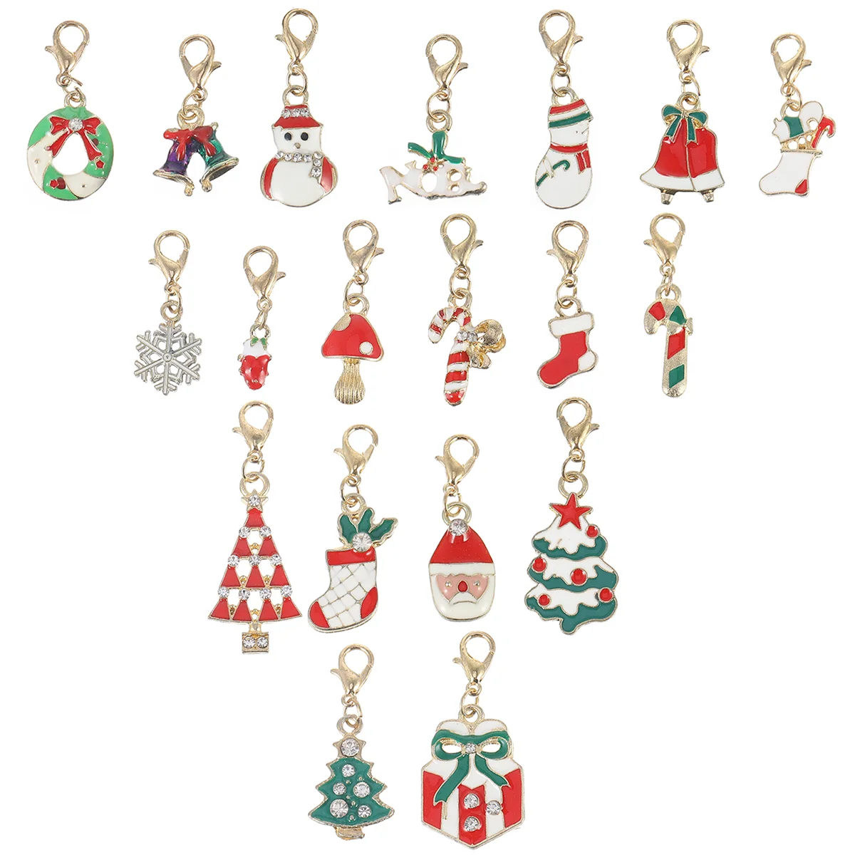 

Christmas Charms Pendant Diy Jewelry Charmmaking Pendants Craft Enamelflatback Set Earring Bead Alloy Beads Ornament