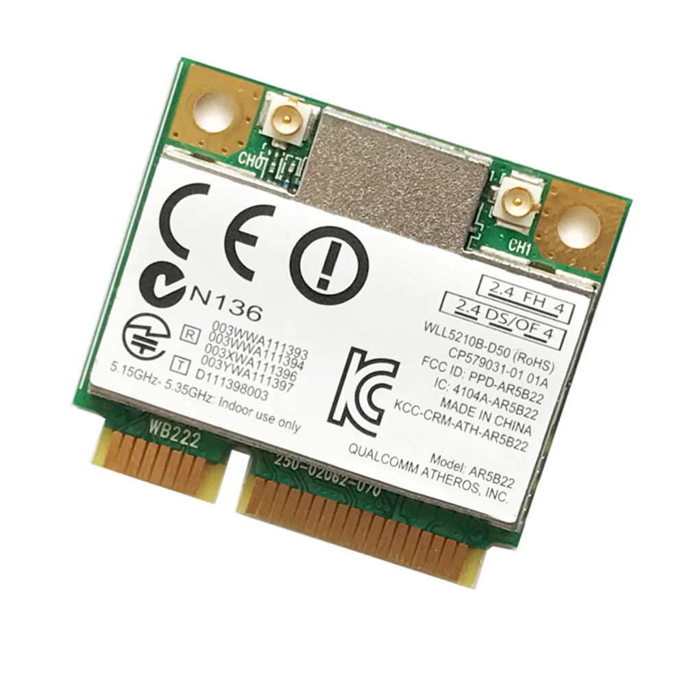 

Беспроводной мини-адаптер PCI-E 300 Мбит/с, 2,4 ГГц