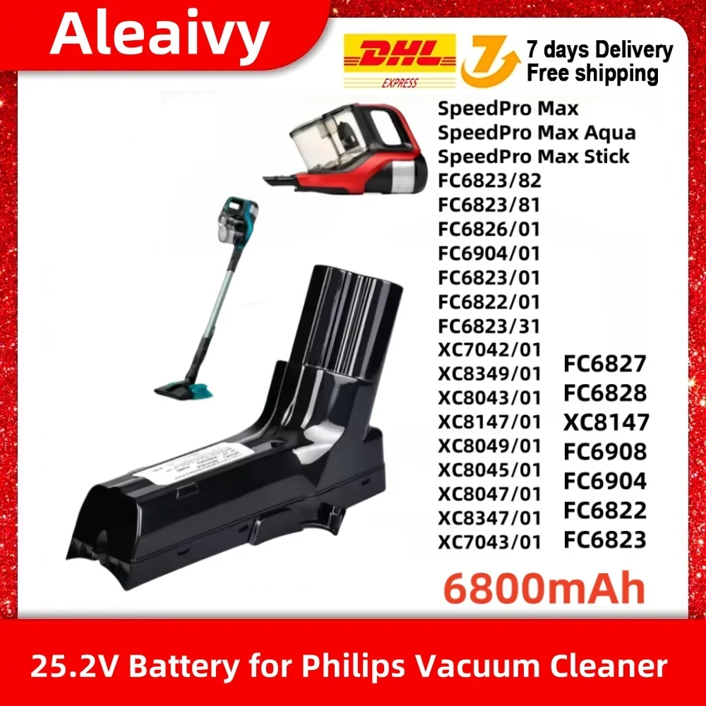 Сменный аккумулятор 25 2 В для беспроводного пылесоса Philips SpeedPro Max Aqua Stick XC8055/01 XC8045/01