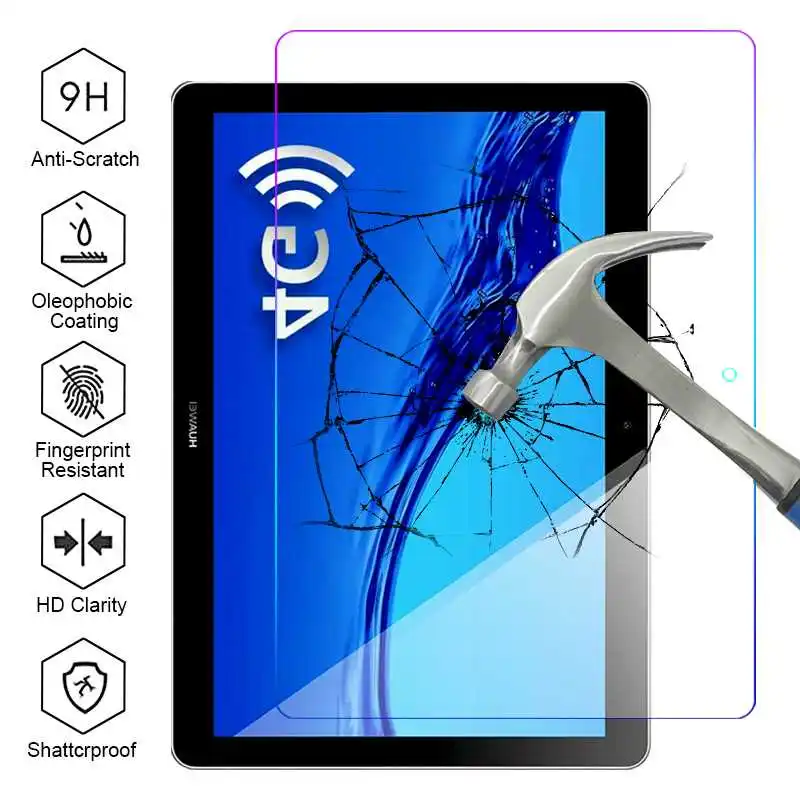 

9D Tempered Glass For Huawei MediaPad T3 10 Screen Protector Front Film
