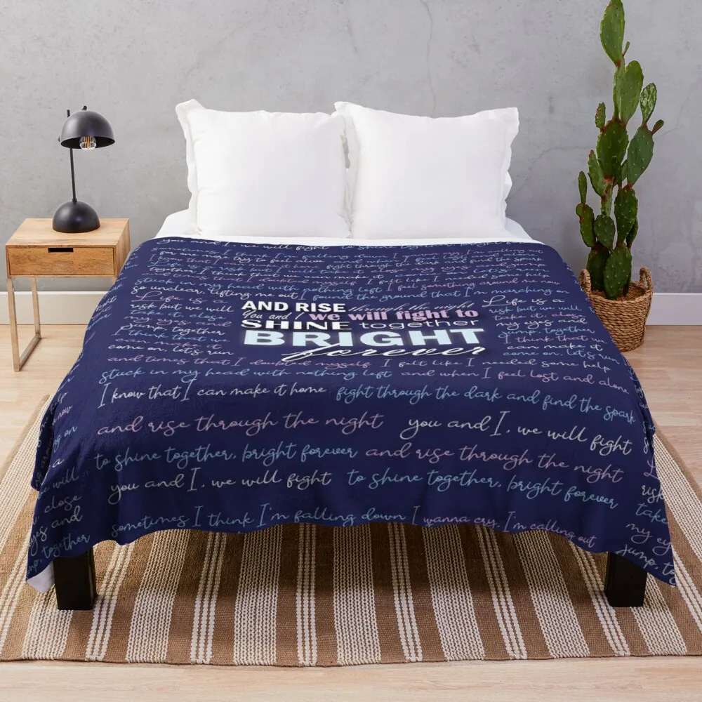 

Bright Julie and the Phantoms Lyric Poster Throw Blanket thin blanket double blanket for summer