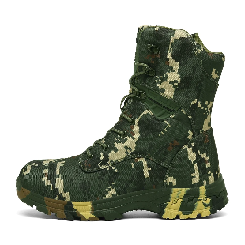 Outdoor Waterproof Men Tactical Military Boots Desert Boots Winter Men's Hiking Boots Camouflage Climbing Men's Trekking Shoes