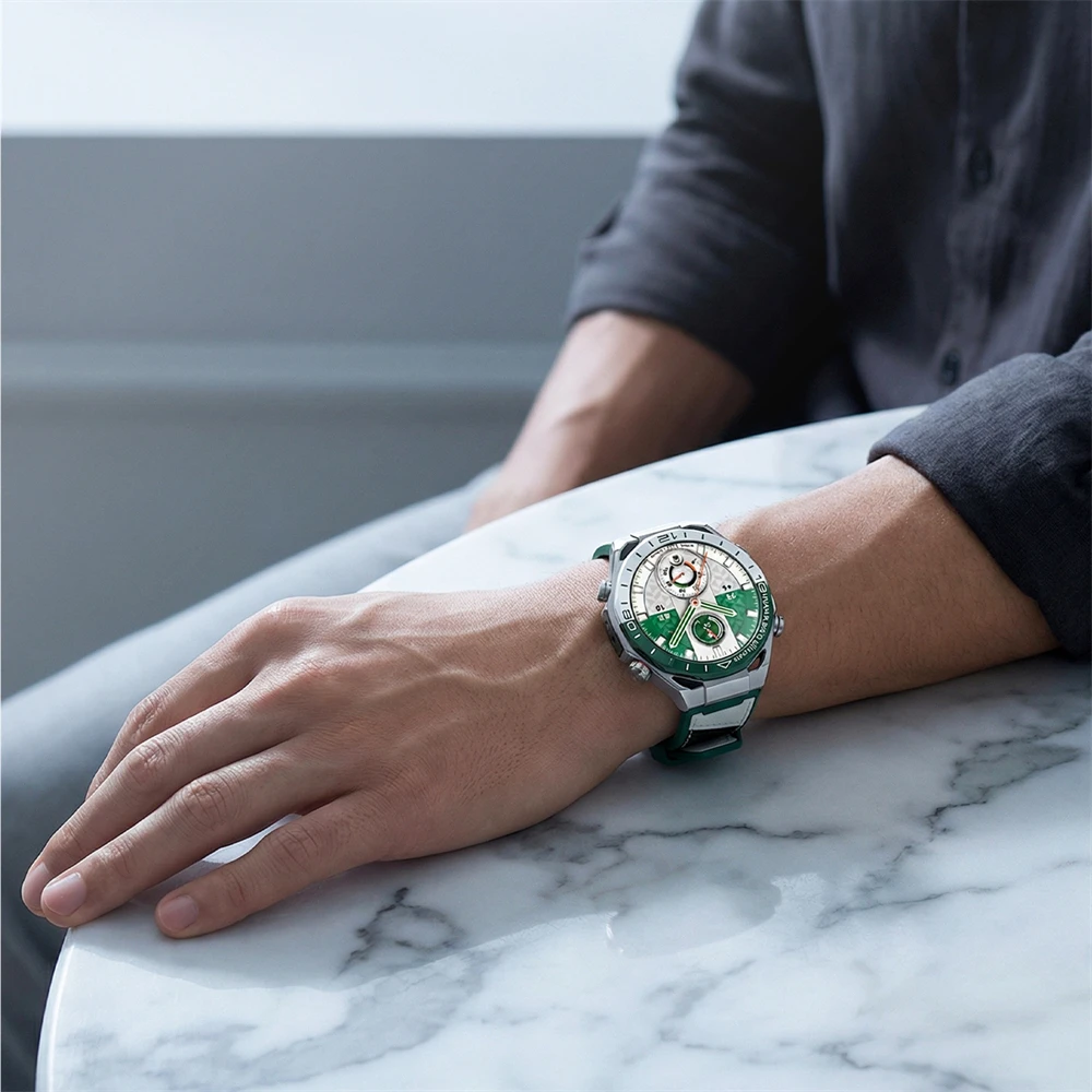 Зелено-белый двухцветный композитный ремешок для смарт-часов Huawei WATCH Ultimate 2, сменный браслет для смарт-часов Wilderness Green. (art.: 3920daa4b0d2d) - 3920daa4b0d2d
