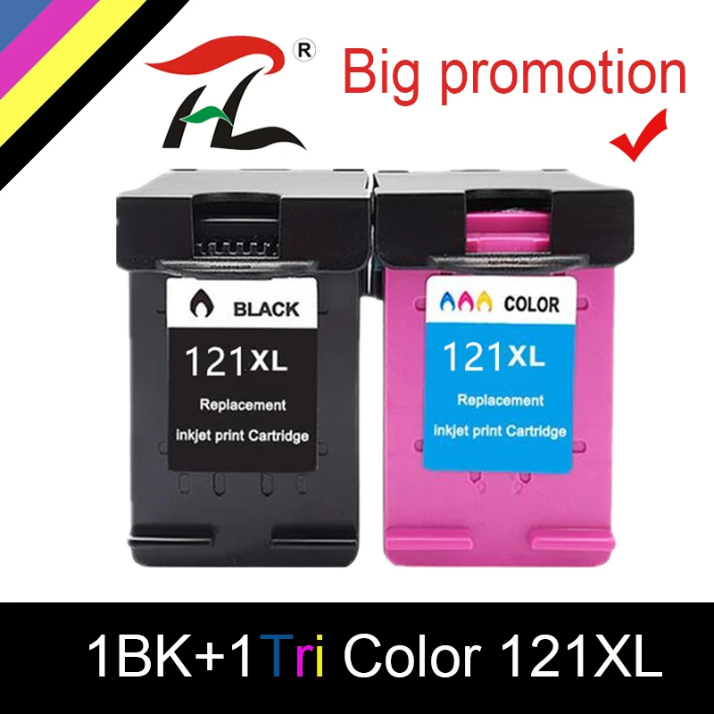 

HTL 121XL Cartridge for hp 121 xl hp121 Ink Cartridge for hp photosmart C4683 Deskjet D2563 F4283 F2423 F2483 F2493 printer