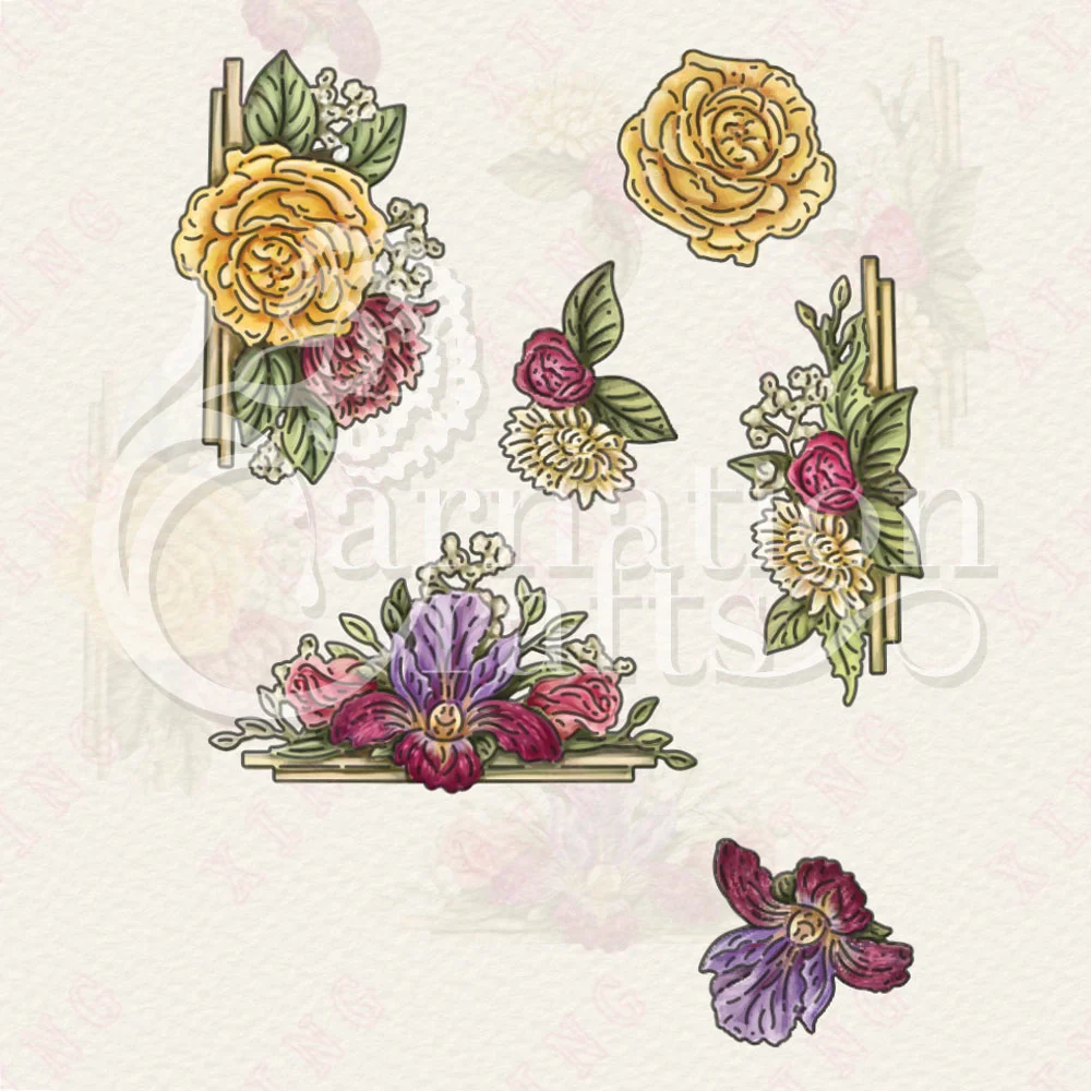 

New Diy Handmade Craft Reusable Mold Scrapbook Diary Decoration Embossing Template Edged With Florals Die Set Metal Cutting Dies