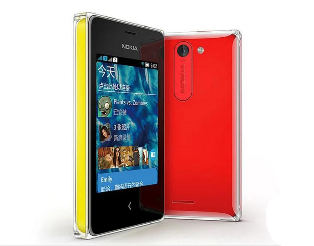 Оригинальный разблокированный Восстановленный телефон Nokia Asha 502 стандарта GSM