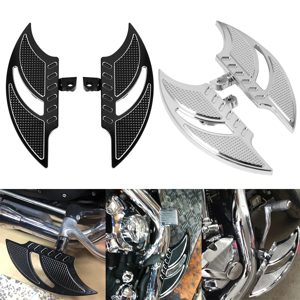 

Motorcycle Black Floorboards Foot Pegs Footrest Pedals For Harley Sportster 883 1200 XL Touring Electra Glide Road King Dyna