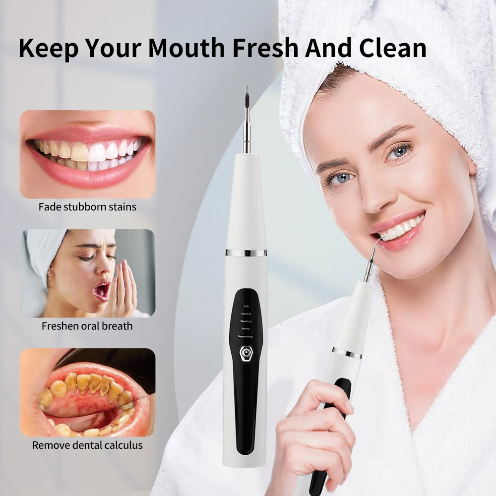 

Ultrasonic Electric Dental Scaler Household Portable Tooth Cleaner 5 Modes Tooth Whitening Dental Calculus Remove Oral Dental