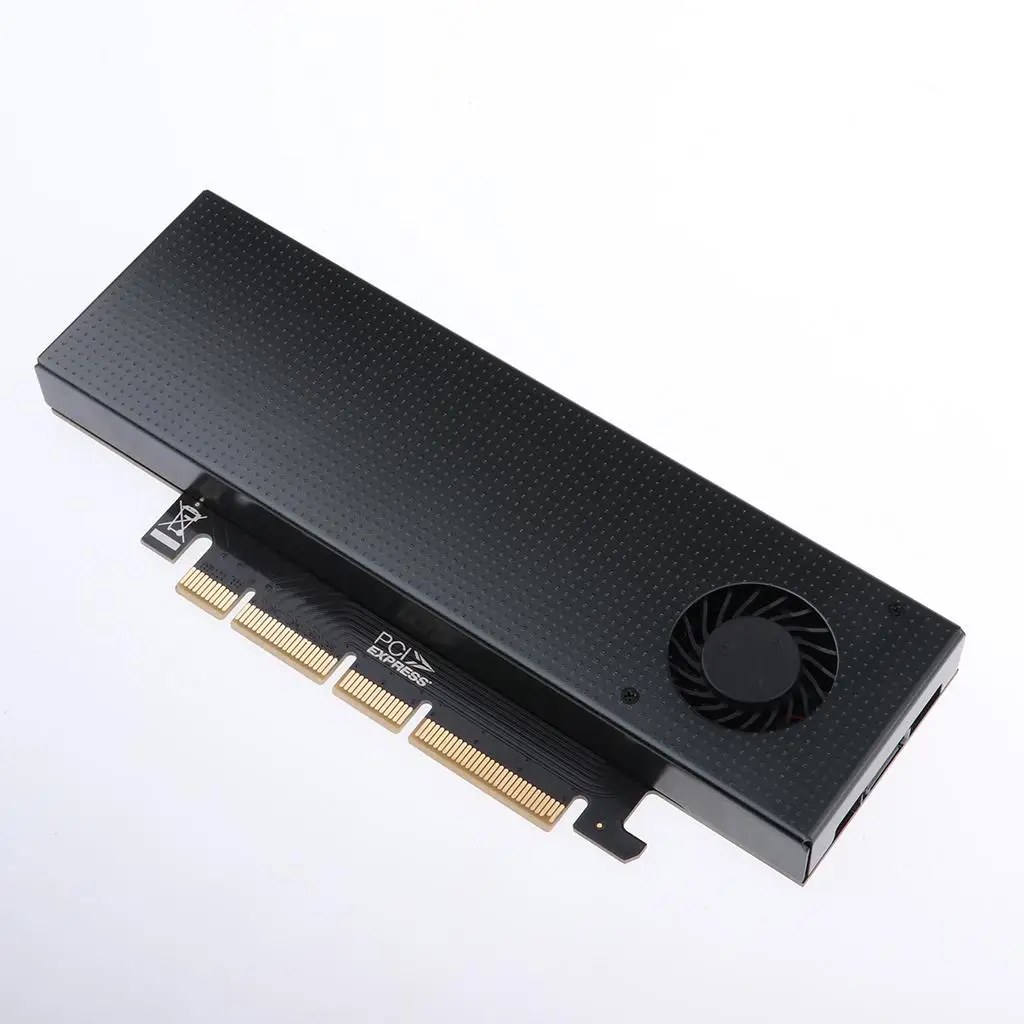 

M.2 Expansion NGFF Turn PCIE3.0 Cooling Fan Adapter Dual Interface