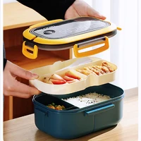 portable lunch box leakproof bento box for school kids office worker microwae heating lunch container tableware food storage box