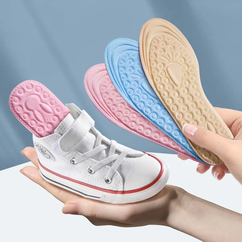 Children Memory Foam Insoles Sport Support Running Insert Deodorant Breathable Cushion for Feet Boy Girl Sneakers Soles Pads