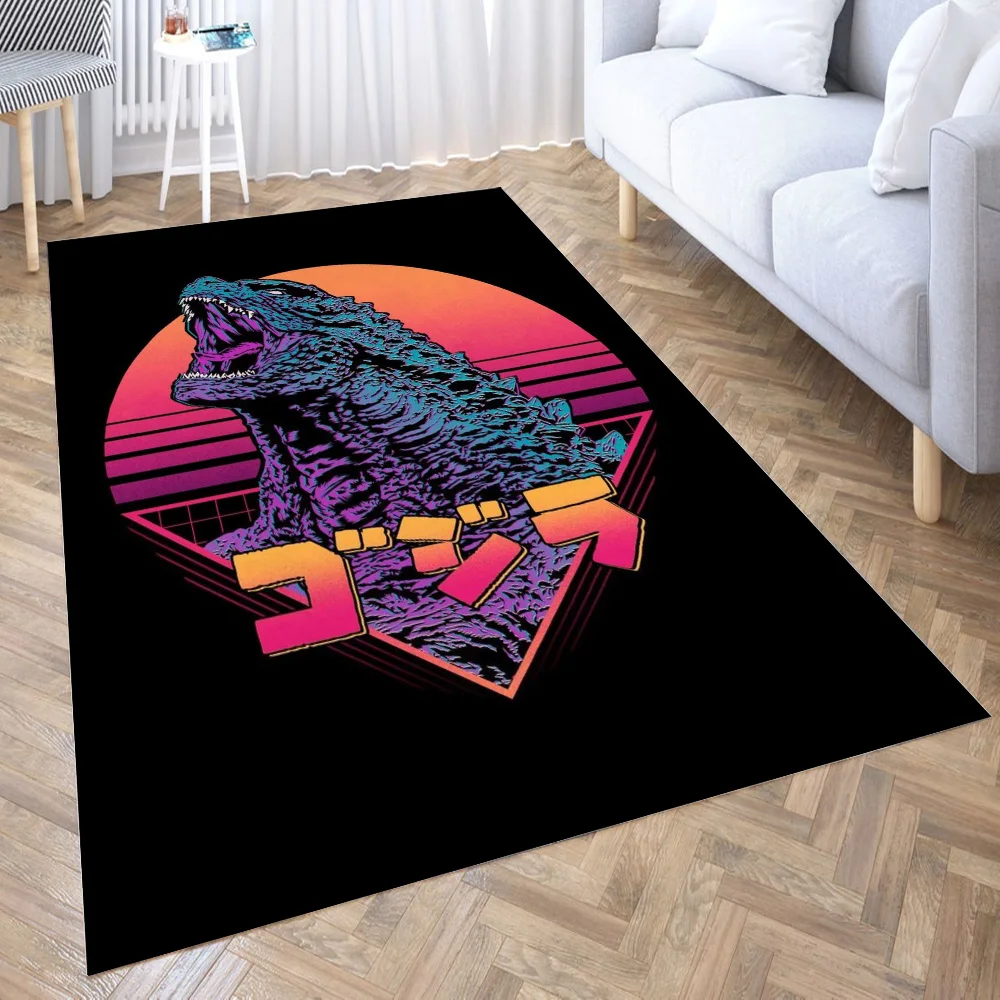 

Retro Monster 3D Carpet Living Room Kitchen Entrance Door Mat Anti-slip Floor Rug Bathroom Area Hallway Mats