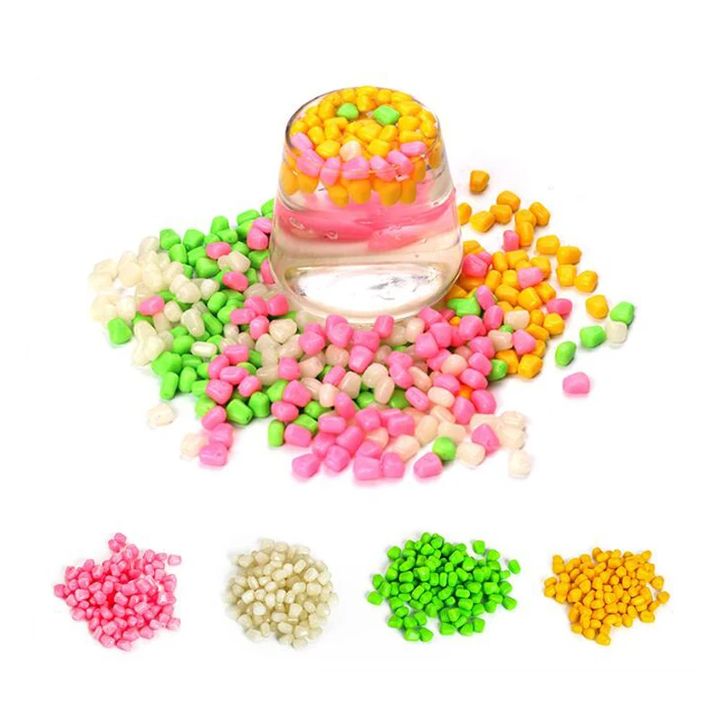 

100 шт., Силиконовые Мягкие рыболовные приманки с запахом кукурузы