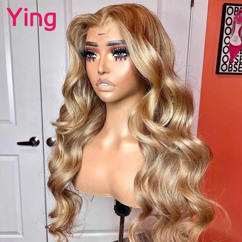 Honey Blonde Transparent Lace 13x6 Body Wave Lace Front Wigs For Black Women Brazilian Remy 13X4 Lace Frontal Human Hair Wigs
