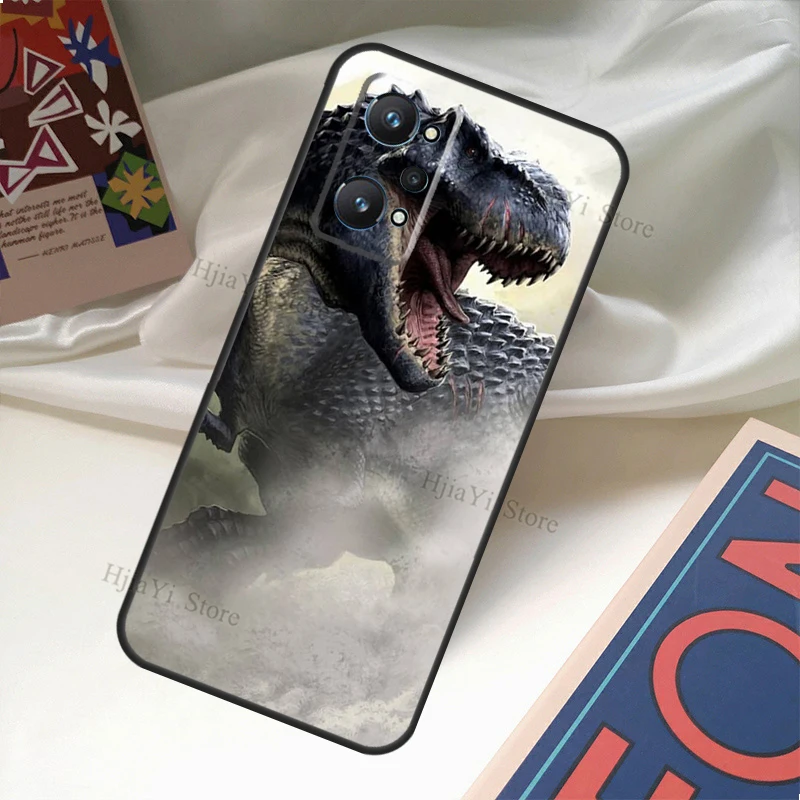 Накладка с узором динозавра юрского периода для Realme GT Neo 2 Master 8 Pro C21 8i OnePlus 8T 9R 9 Nord2.
