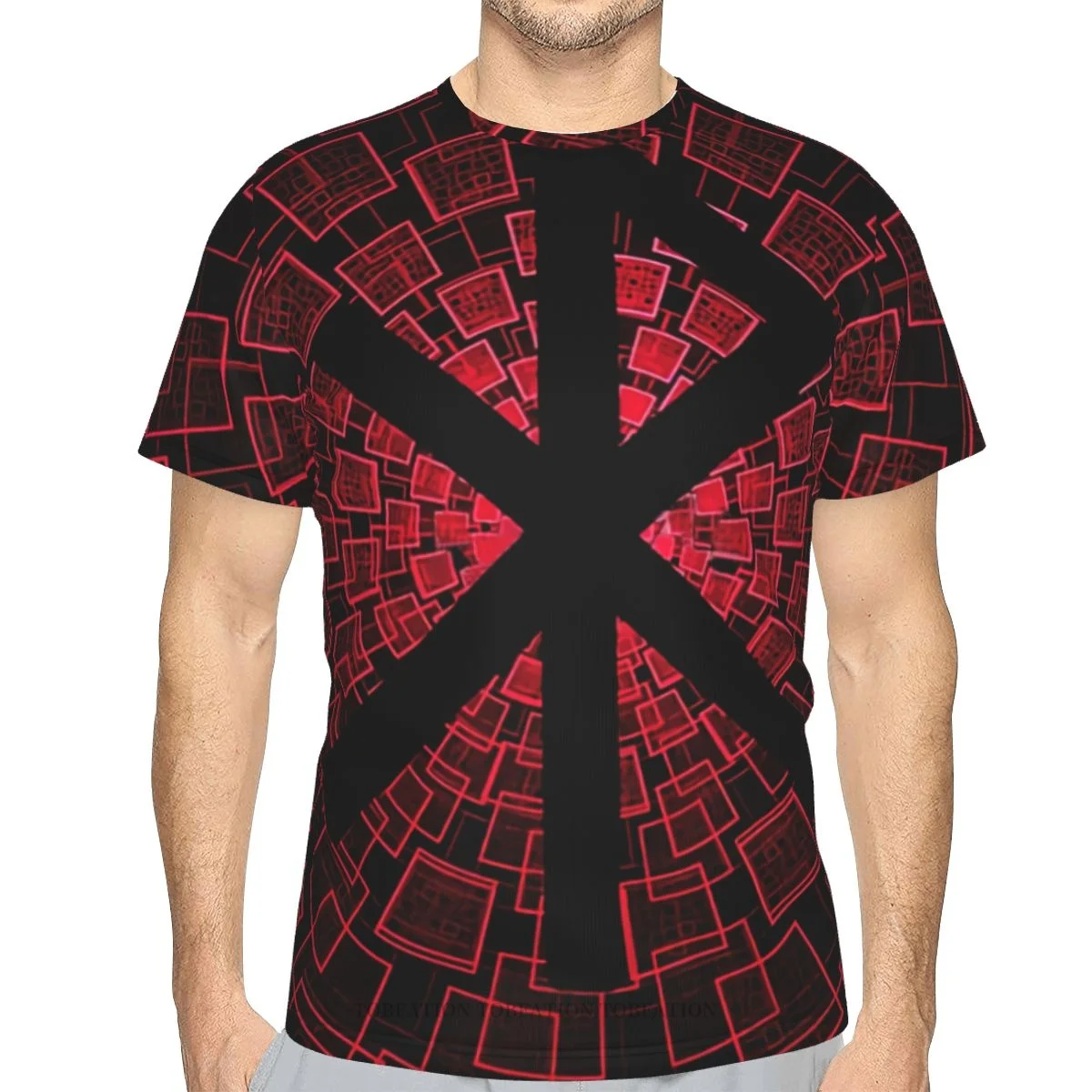 

Rune Love Graphic Polyester 3D Print Norse Mythology Vikings Men's T Shirt Sports Quick-drying Clothes Loose T-Shirt Street Tees