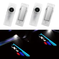 2piecesset car door led welcome light for bmw f26 g02 x4 logo light hd projector shadow lamp logo auto exterior accessories