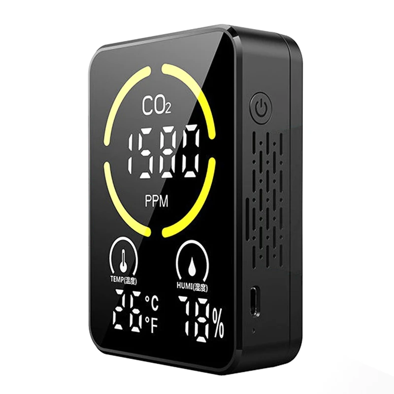 

Spot Goods CO2 Meter, Carbon Dioxide Detector For CO2 Air Quality Monitor, Used In Greenhouses, Conference Rooms, Hospitals Ffic