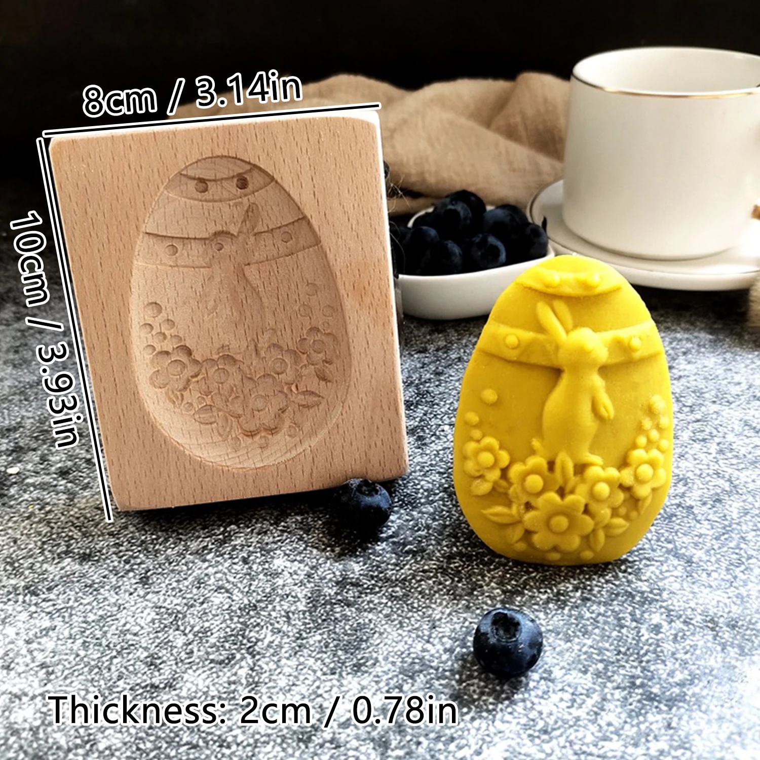 

Деревянные формочки для печенья Cippes 3D кролик и яйцо