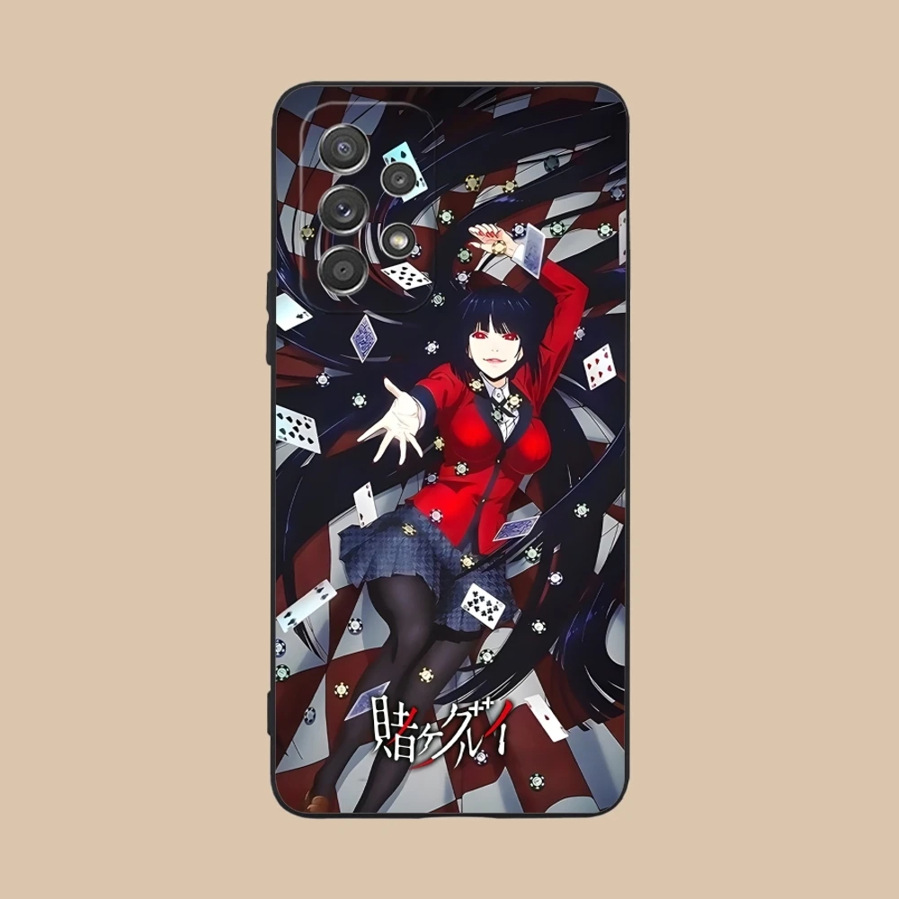 Kakegurui Yumeko Mobile Cell Phone Case for Samsung Galaxy A73 72 71 70 55 54 53 52 35 34 32 23 14 13 5G Black Cover Shell