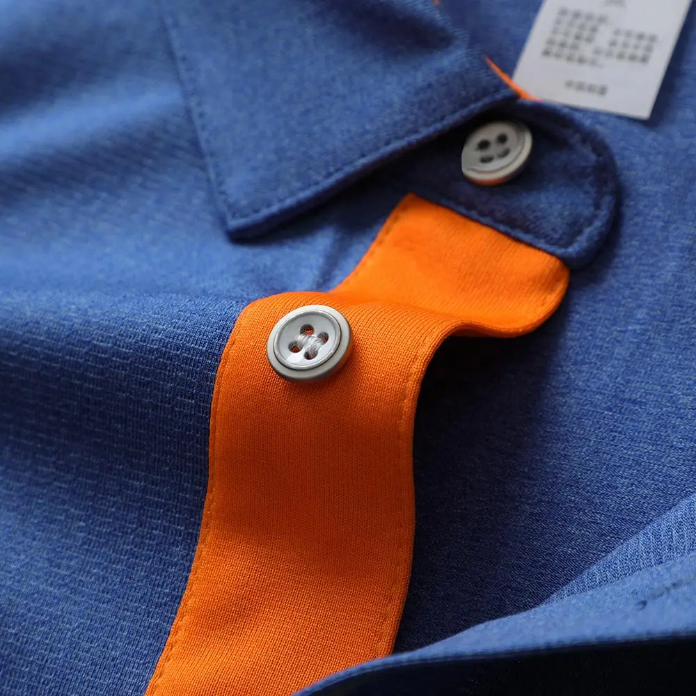 Рубашка-поло мужская с коротким рукавом дышащая городская повседневная одежда