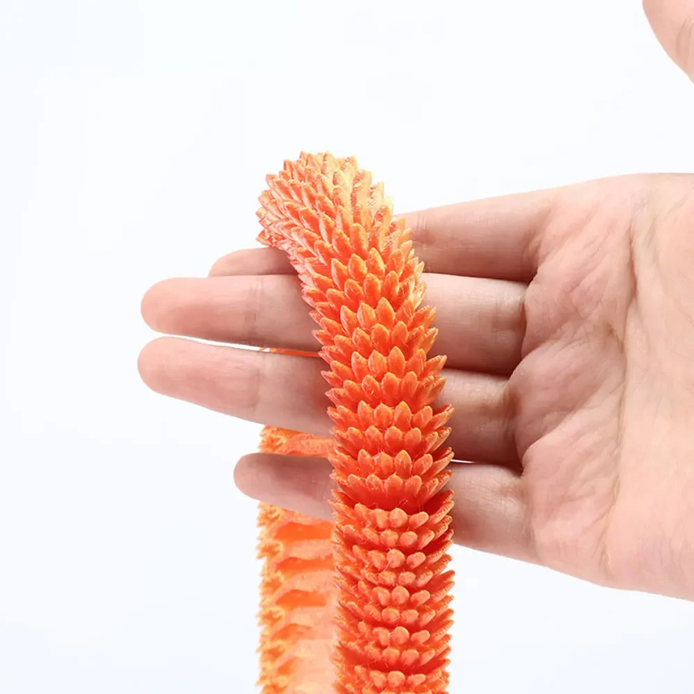 Змея с 3D принтом 2025 год китайского зодиака орнамент фигурка змеи подвижное