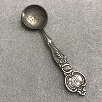 exquisite handicraft pure copper silver plated spoon figure sculpture carving collection