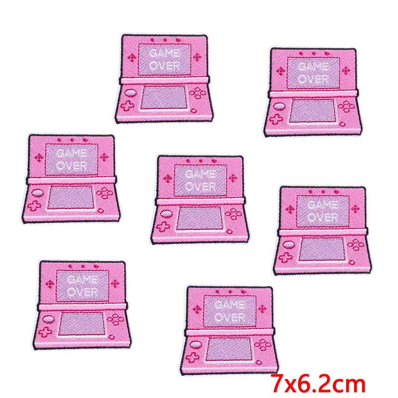 10 шт./партия нашивки с вышивкой в виде сердца