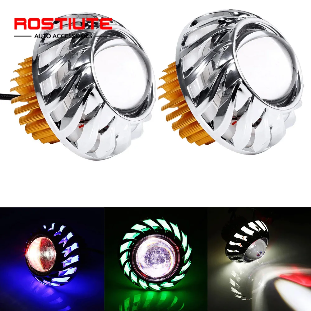 Мотоциклетные светильники ангельские глазки лампа для фар ближнего и дальнего