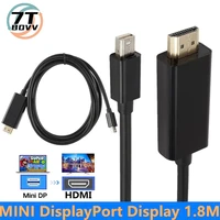 new displayport dp to hdmi compatible cable 1080p 1 8m displayport dp to hdmi compatible adapter cable for laptop to projector