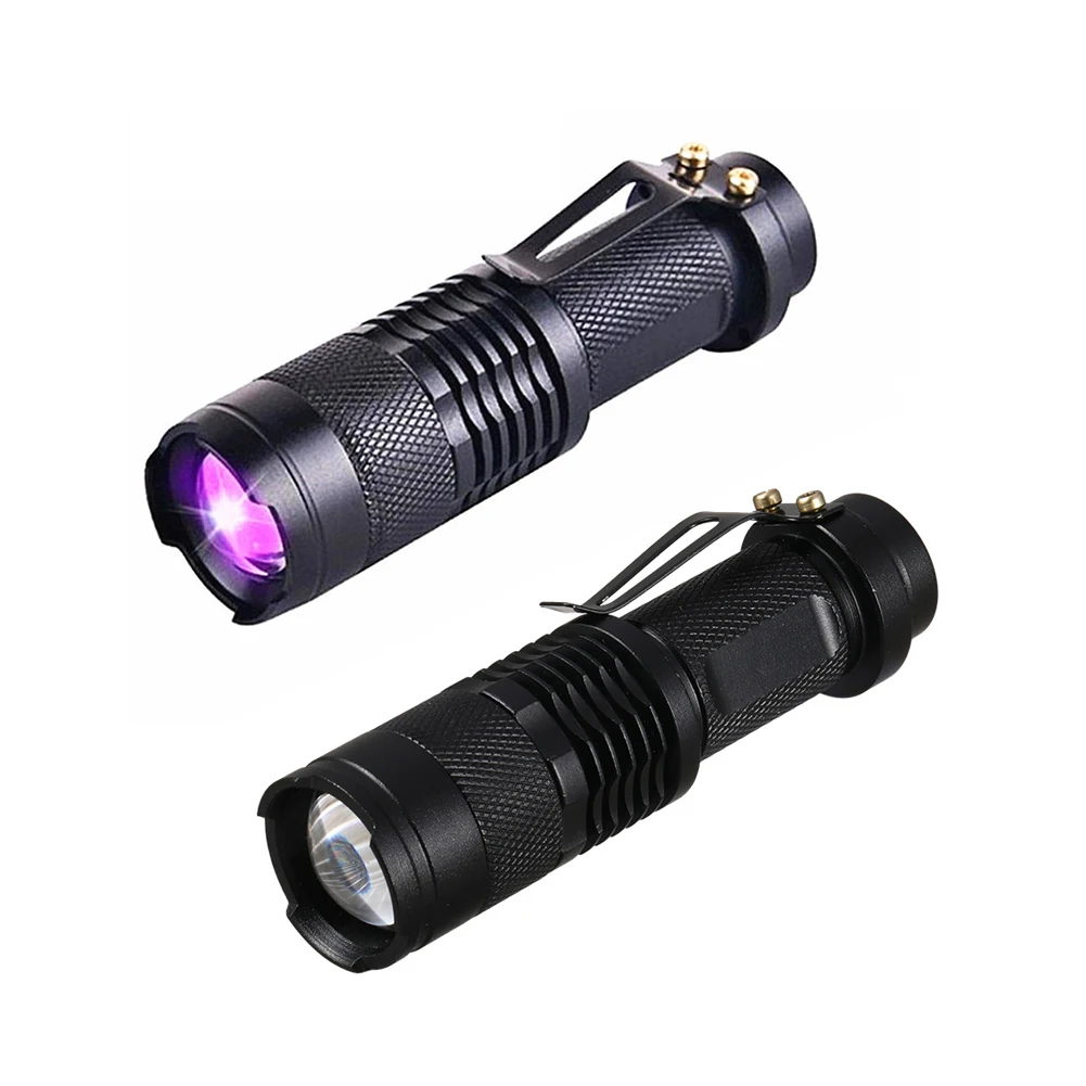 

UV Flashlight LED Blacklight Ultraviolet Lamp Portable Lighting Handheld Torches Rechargeable High Lumens Flashlight