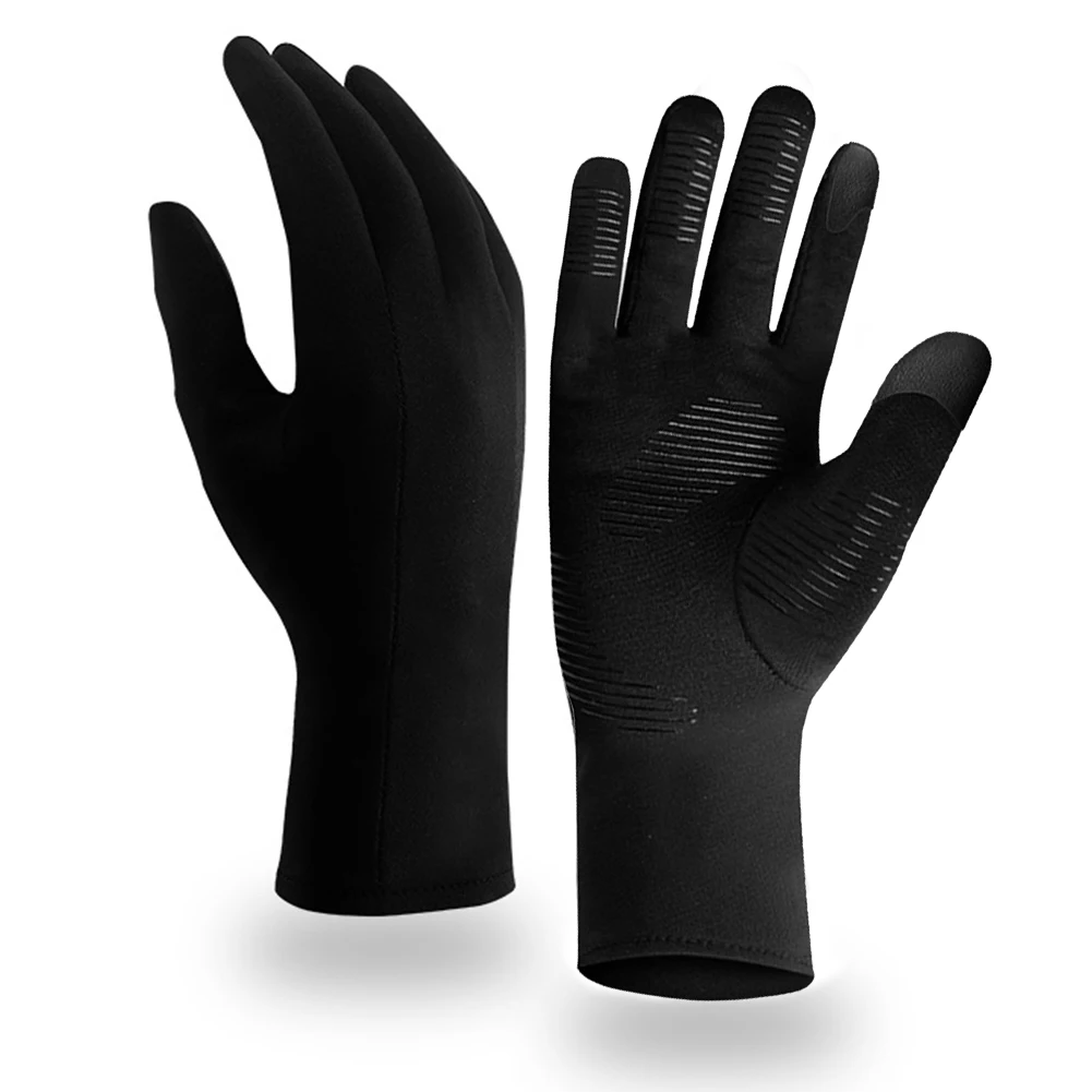 

Зимние велосипедные перчатки, велосипедные теплые перчатки с закрытыми пальцами для сенсорного экрана, водонепроницаемые, для улицы, для е...