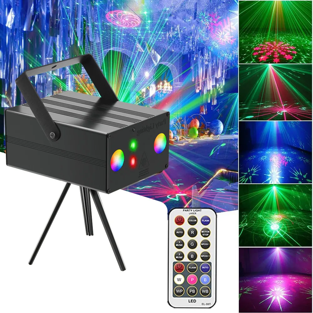 YUNFA стробоскопическое освещение DJ сценический проектор с голосовым управлением