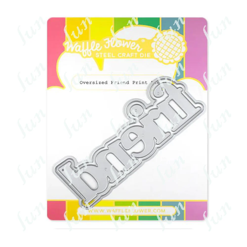 

Oversized Friend Print Cutting Dies New Arrival 2023 for Card Making Family Diary Greeting Cards Embossing Scrapbooking Supplies