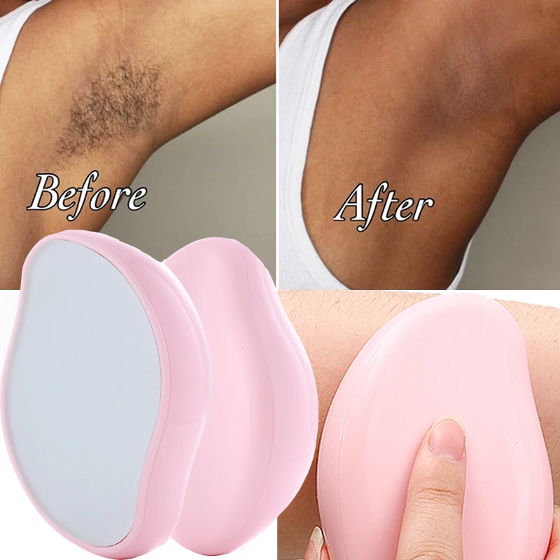 

Physical Epilator Painless Safe Epilator Easy Clean Reusable Epilator Body Depilation Glass Women Men Portable Hair Remover 1pcs