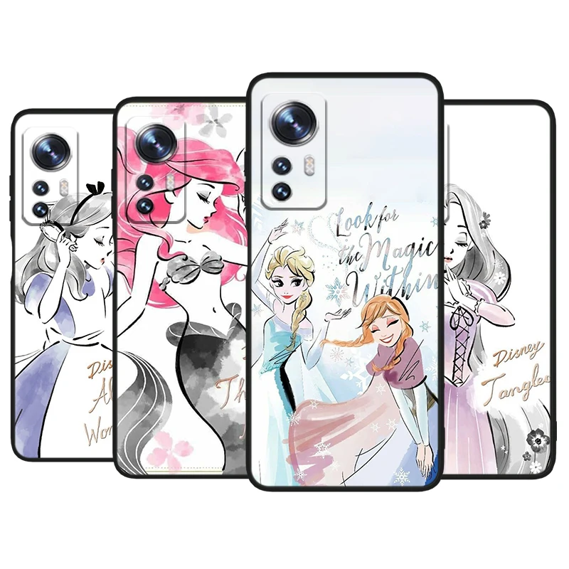 Мягкий силиконовый черный чехол для телефона Xiaomi Mi 13 12 11 10 11T 10T 9T 9 8 Note Ultra Pro Lite