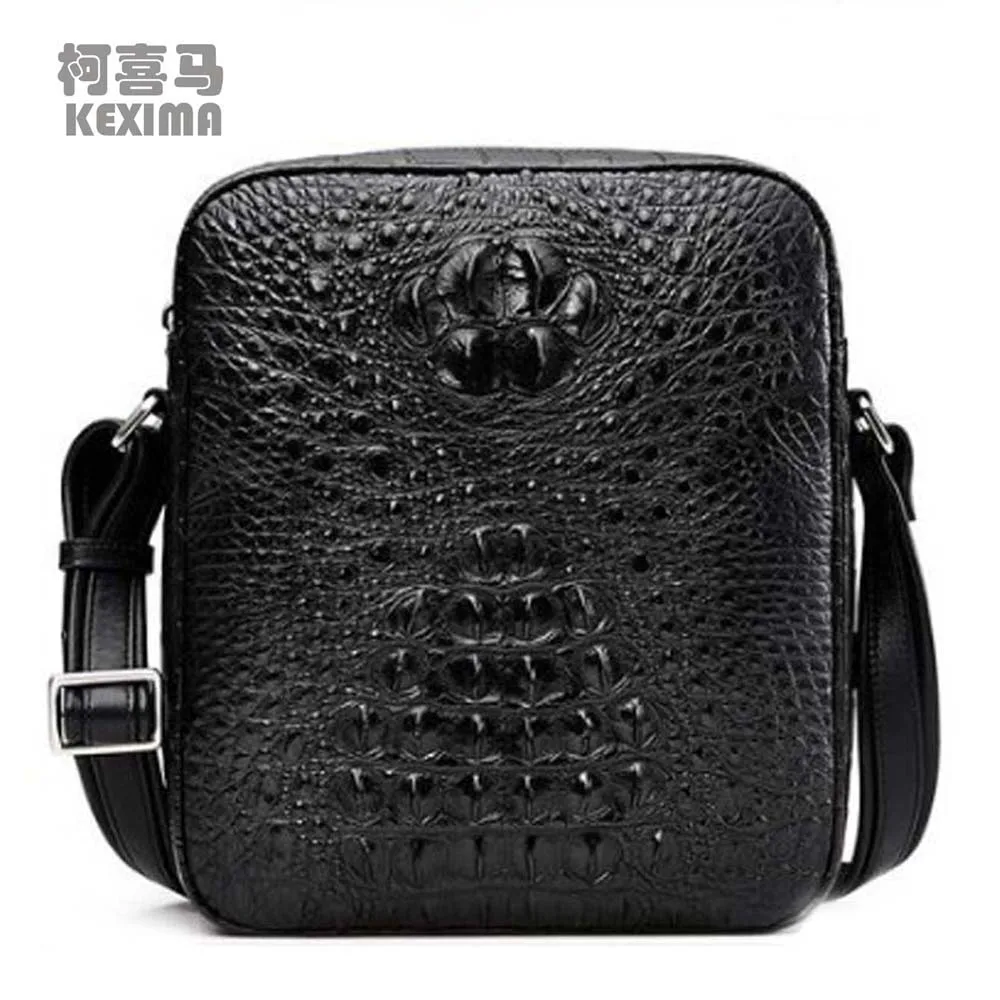 

KEXIMA Cestbeau new crocodile leather men's bag single-shoulder bag crossbody bag handbag men bag business leather leisure new