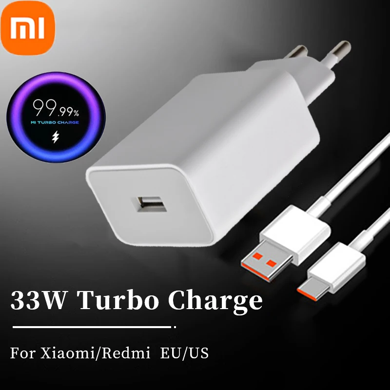 Зарядное устройство Xiaomi 33 Вт быстрая турбо зарядка Poco X3 NFC F2 Pro 30 зарядное с