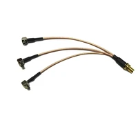 1 in 3 sma female nut to 3 x ts9 male connector splitter combiner pigtail cable rg178 15cm for wireless modem