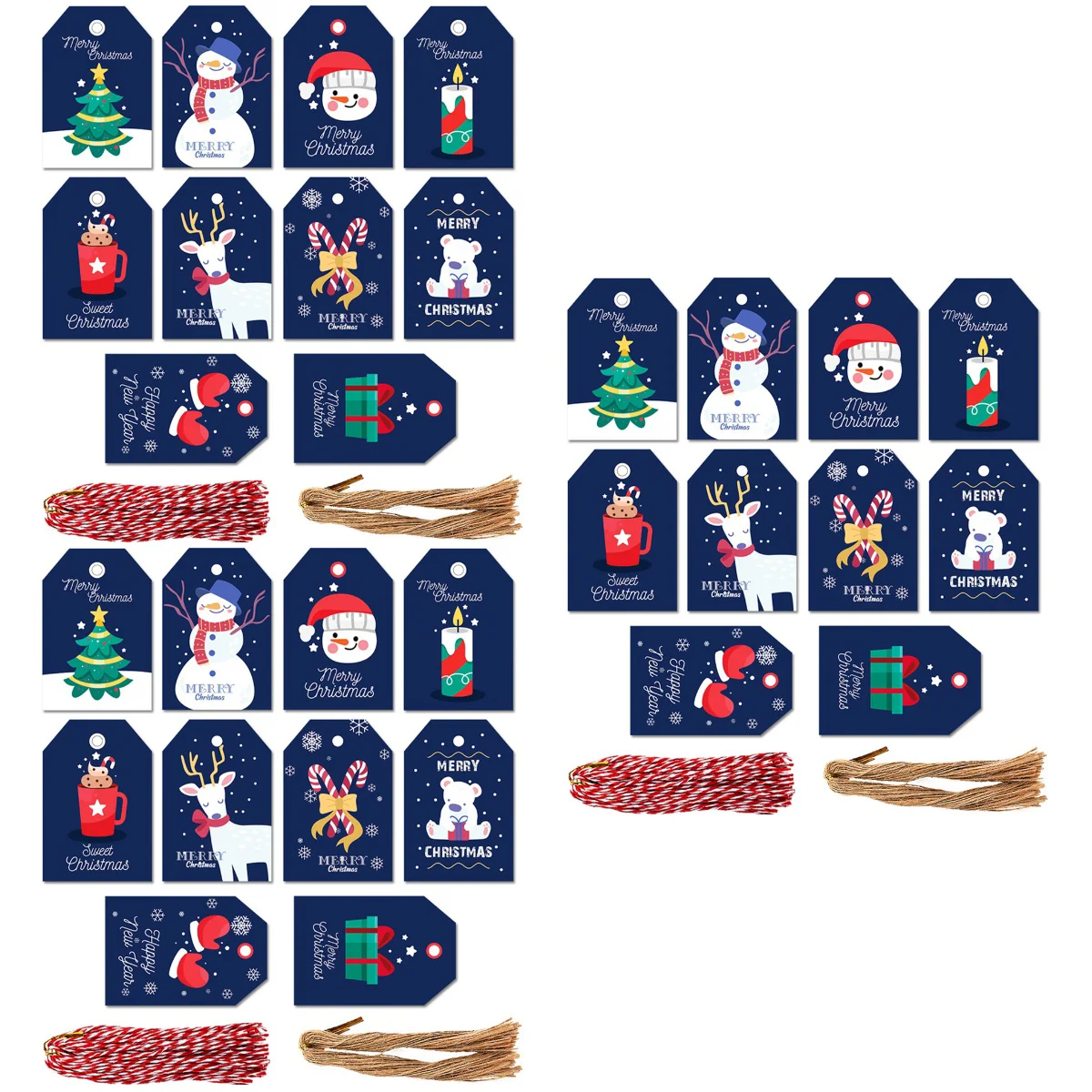 

Tags Gift Christmas Paper Hanging Tag Kraft Holiday Festival Labels Santa Label Party Merry Decorations Theme Winterpresent Tree