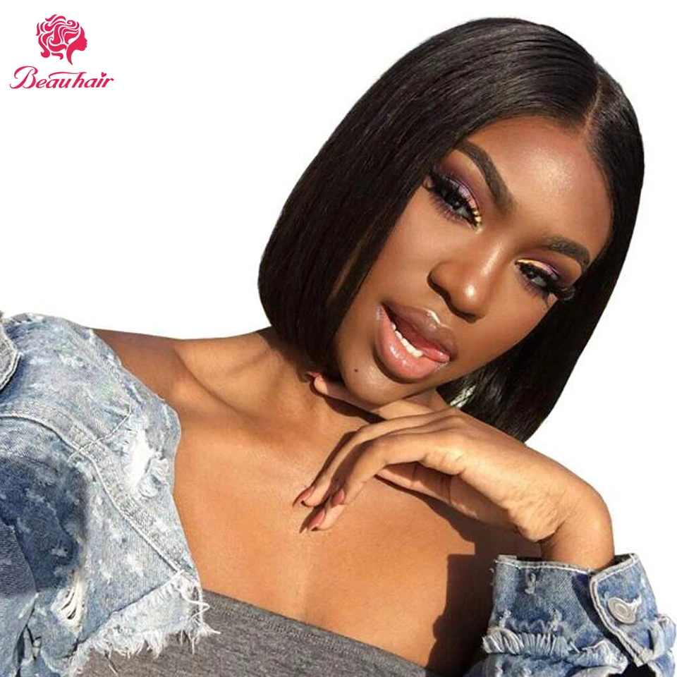 

Короткий парик с эффектом омбре, медовая блондинка, Боб, прямые парики из человеческих волос медового каштана, часть на сетке 1b27, коричневая ...