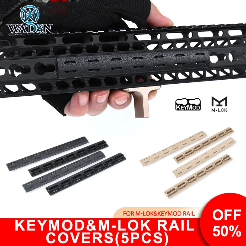 

WADSN BCM M-LOK Keymod Rail Cover AK AR15 handguard Rail Cover For M-LOK Keymod Rails Rifle Gun Airsoft Hunting Accessories