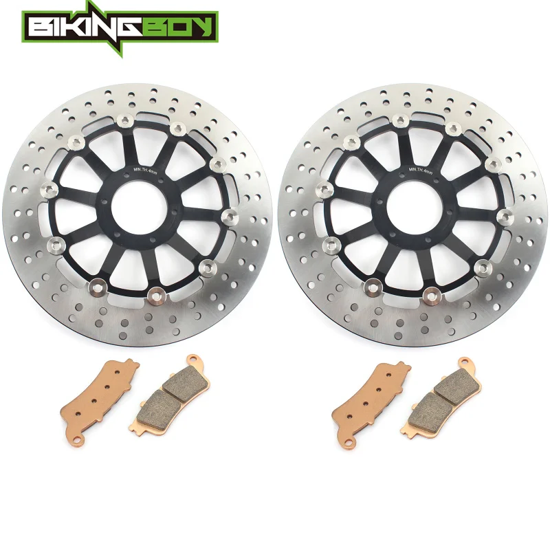 Фото Тормозные диски и колодки BIKINGBOY для VFR 800 / F Interceptor 98-05, XL1000V Varadero 99-06, Goldwing GL 1800 / ABS 01-17 №3